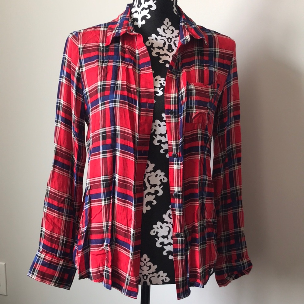 Miami red/blue flannel